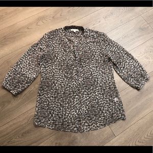 Banana Republic Sheer printed top